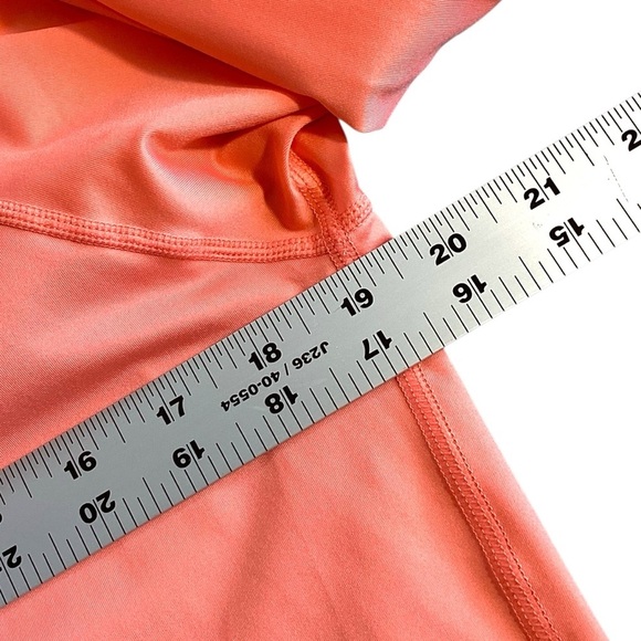 Kona Sol Cropped Long Sleeve Rash Guard Coral Peach Color Size Large - Picture 3 of 9